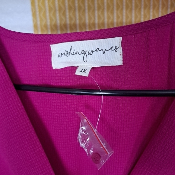 NEW Wishing Waves Boho Blouse in Raspberry 💗 - Picture 7 of 9